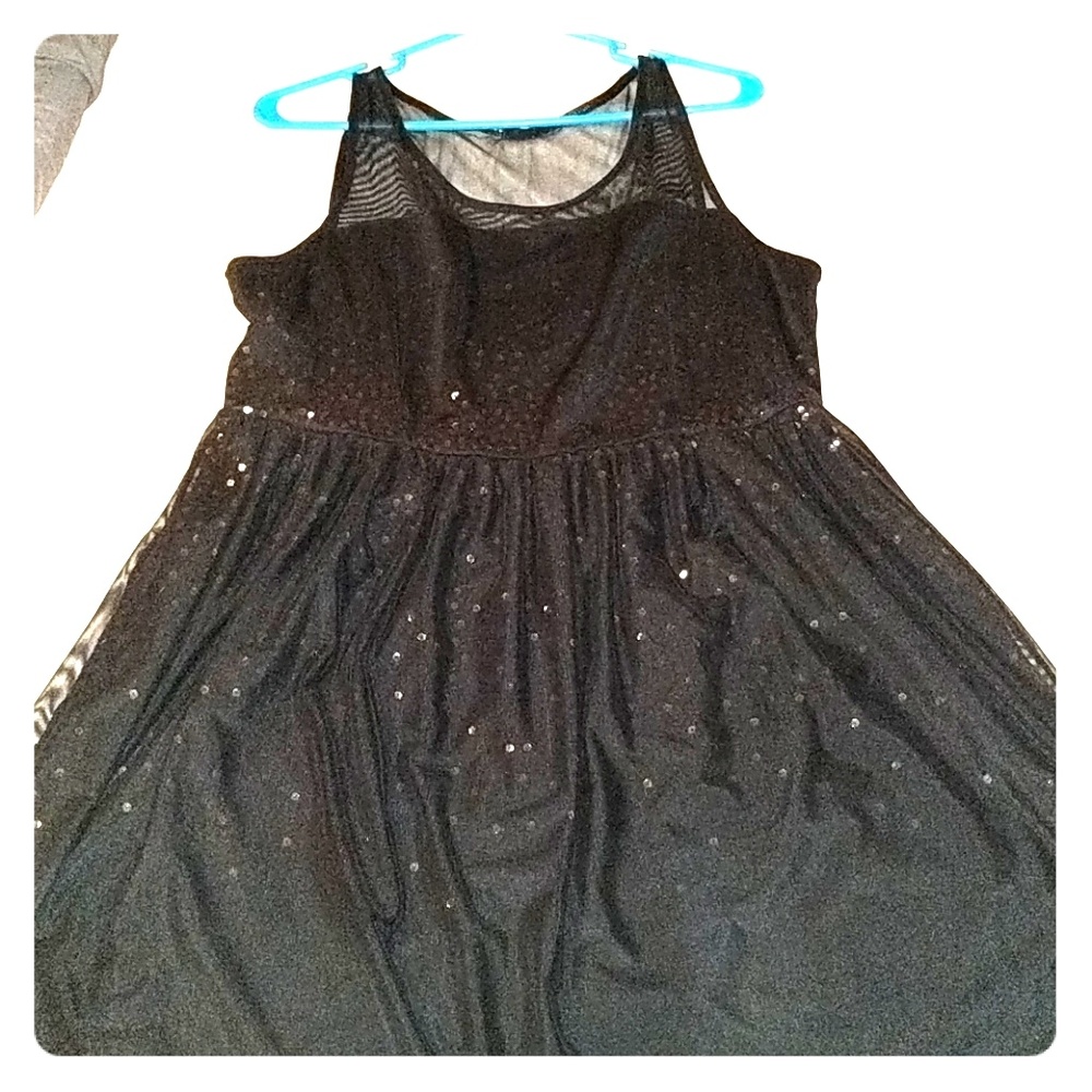Black dress with sequins